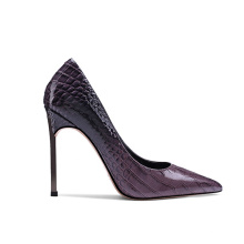 2019 custom High Heel Stiletto Women's Pumps Purple Leather x19-c161c Ladies Women Dress Shoes Heels For Lady